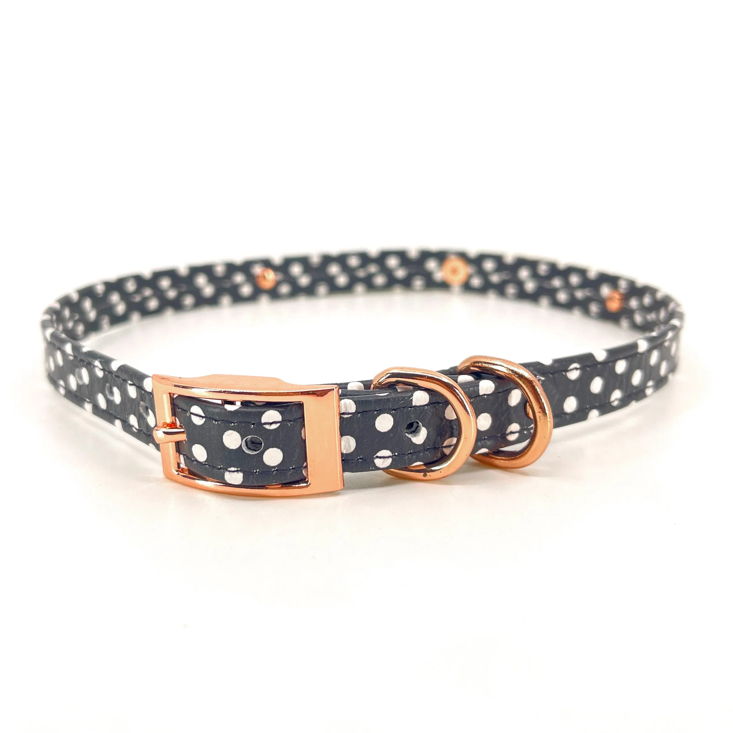 Retrowave Halloween Polka Dot Petite BDSM Collar