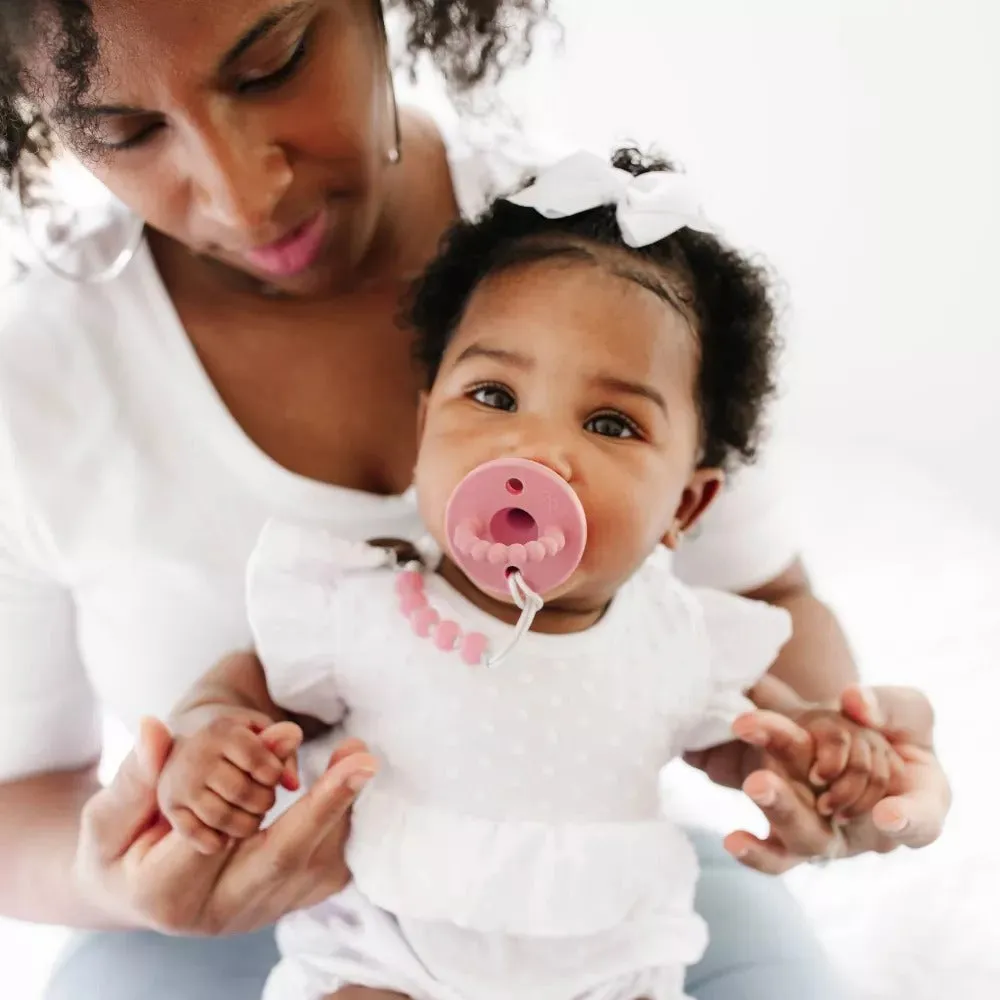 Round Cutie PAT Pacifier 2 Pack - Pink / Rose