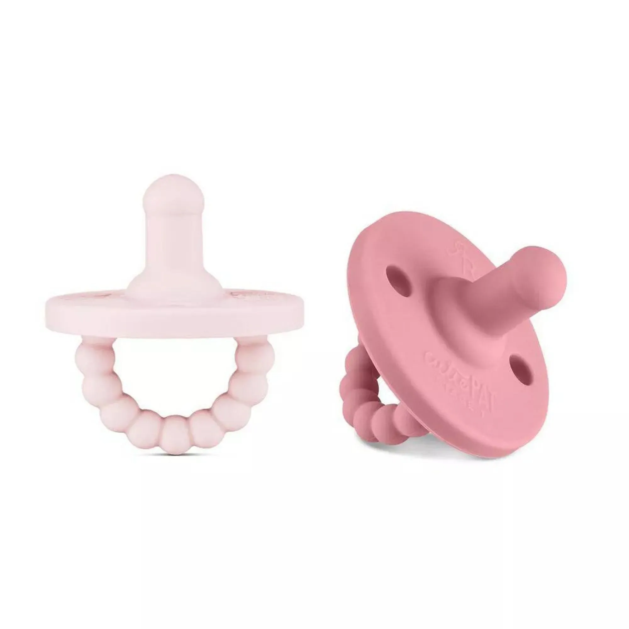 Round Cutie PAT Pacifier 2 Pack - Pink / Rose