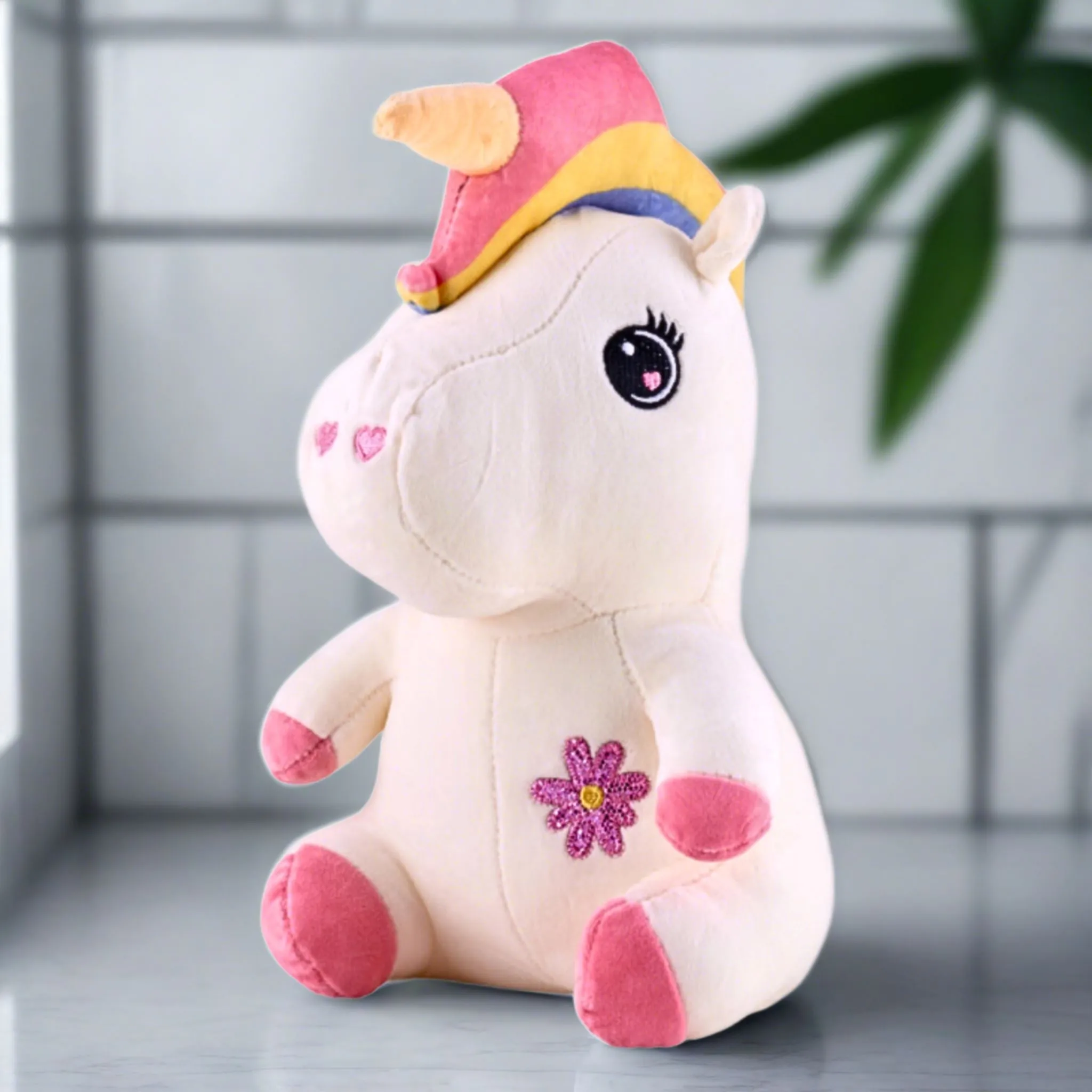 Sitting Unicorn Plush Toy - 31 CM