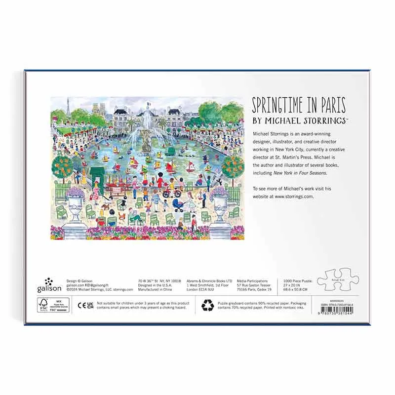 Springtime In Paris 1000 Piece Puzzle