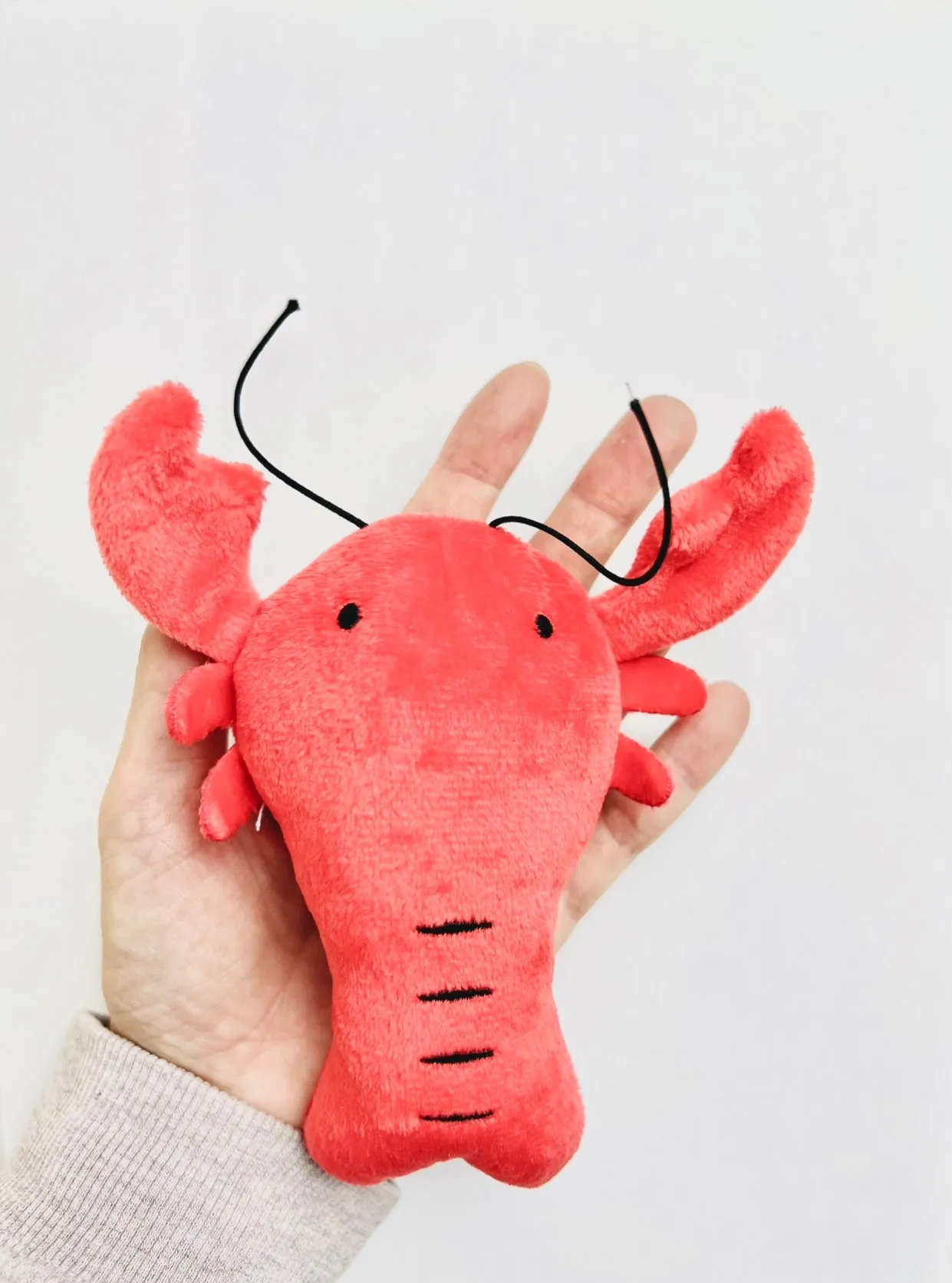 Squeaky Plush Dog Toys, Teeth Grinding & Training - Lobster