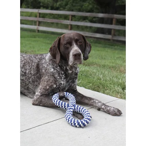 Tall Tails Braided Infinity Tug Dog Toy Navy