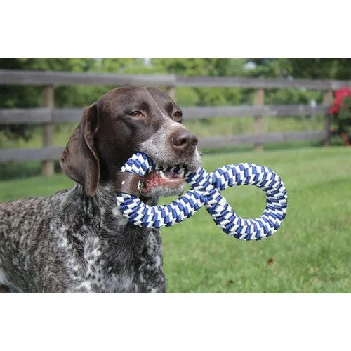 Tall Tails Braided Infinity Tug Dog Toy Navy