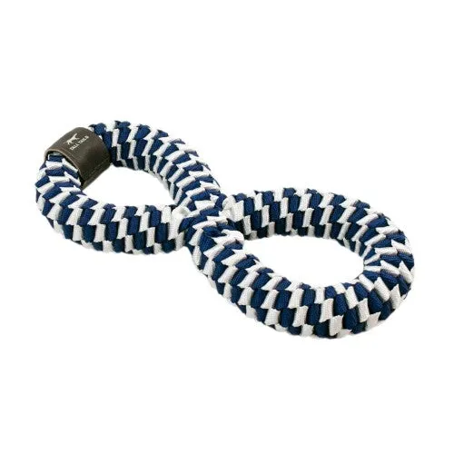 Tall Tails Braided Infinity Tug Dog Toy Navy