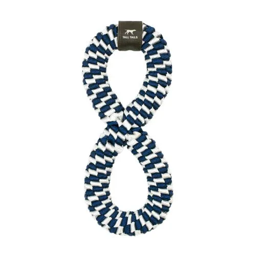 Tall Tails Braided Infinity Tug Dog Toy Navy