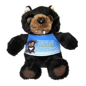 Tasmanian Devil Soft Toy with Blue Tshirt - 30cm