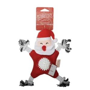 Territory Santa 2-In-1 Mesh Dog Toy