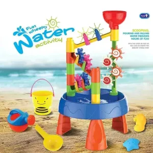 Waterwheel Funnel Beach Table Set Summer Beach Play Children's Toys