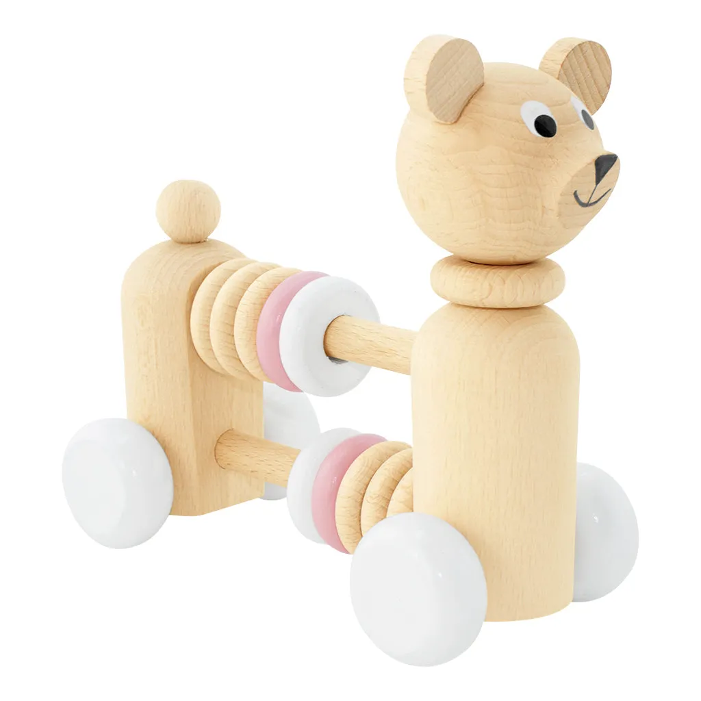 Wooden Bear With Beads - Nala