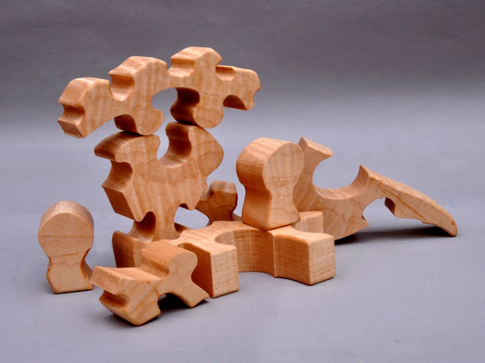 Wooden Stegosaurus Puzzle