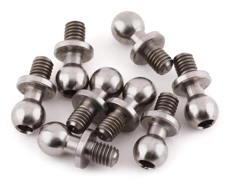 Yeah Racing High Precision Titainium Ball Stud: 4.8x4mm (8)